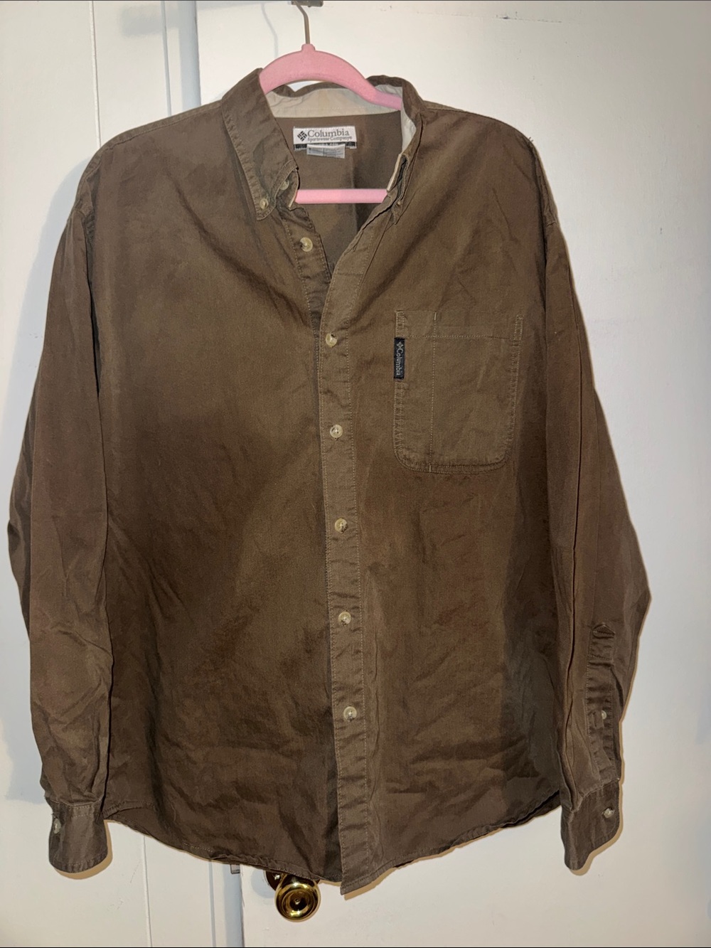 Columbia Brown Button-Up Shirt